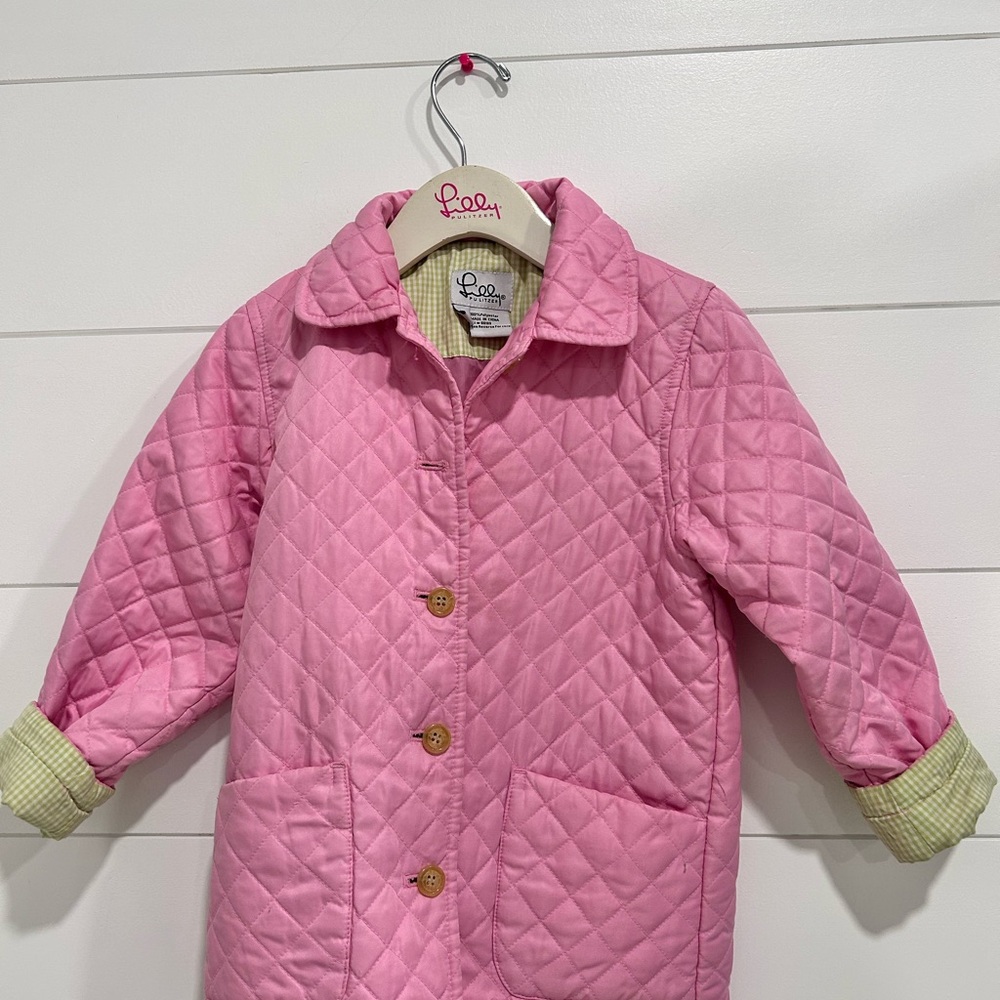 Kids Lilly Pulitzer quilted jacket size 5